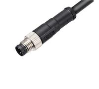 1PCS M8 Testa Diritta 3 4 5 6 8 Core IP67 Impermeabile Connettore Cablaggio Cavo Schermato(080013 1 m wire,PVC_5P B CODE)
