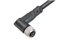 1PCS M8 Testa Diritta 3 4 5 6 8 Core IP67 Impermeabile Connettore Cablaggio Cavo Schermato(080019 1 m wire,PUR_3P)