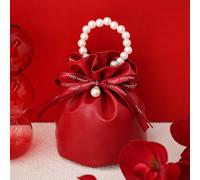 1pcs Matrimonio Caramella Borsa Regalo Confezione Cuoio PU Portaoggetti Zucchero