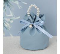 1pcs Matrimonio Caramella Borsa Regalo Confezione Cuoio PU Portaoggetti Zucchero
