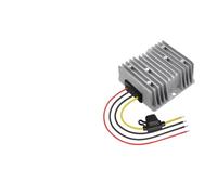 1pcs Matte Metal Finish DC Voltage Converter, 12V 20A with Fuse & Wire Terminal, Hard-Wired Power Supply, Accepts Below 50V HTEJFUXQE