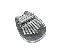 1Pcs Mini Kalimba 8 Key Thumb Piano Cute Instrument Portable For Beginners Exquisite Gift Set For Kids Mini Instruments Kalimba Thumb Piano(Clear-07)