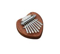 1Pcs Mini Kalimba 8 Key Thumb Piano Cute Instrument Portable For Beginners Exquisite Gift Set For Kids Mini Instruments Kalimba Thumb Piano(Brown-03)