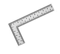 1PCS Mini L-Shaped Ruler Measuring Layout Tool Stainless Steel Square Right Angle Ruler Precision for Building Framing Gauges(100x50mm)