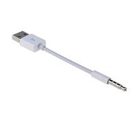 1PCS Mini USB Audio Jack Cavo Caricatore di alimentazione Sincronizzazione Cavo di trasferimento dati Spina maschio Adattatore Cavo convertitore Bianco Creativo e utile
