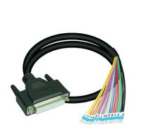 1PCS Morsettiera di Cablaggio Rapido Bordo DB44 Modulo Splitter a Molla DB44 Maschio D-Sub Modulo di Interfaccia for Montaggio Su Guida DIN(Female Length 1M)
