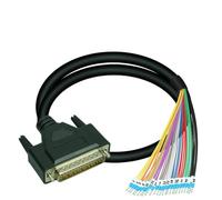 1PCS Morsettiera di Cablaggio Rapido Bordo DB44 Modulo Splitter a Molla DB44 Maschio D-Sub Modulo di Interfaccia for Montaggio Su Guida DIN(Male Length 3Meter)