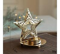 1pcs Natale Portacandele Decorazione Stella Albero di Candela Vassoio Ornamenti