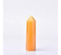 1pcs naturale cristallo dorato congelato colonna di giada colonna al quarzo al quarzo reiki minerale pietra obelisco bacchetta può per la decorazione domestica regalo fai da te ( Size : 71 80mm )