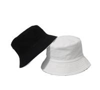 1PCS Nero Solido Dots Bucket Hat Due Side Wear Unisex Semplice Bob Caps, Doppio Cappello Royalblue, Taglia unica