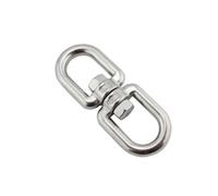 1PCS Occhio for occhio Girevole di ancoraggio 4mm 5mm 6mm 8mm 10mm Acciaio inossidabile 304 Heavy Duty Acciaio inossidabile Marine Anchor Chain Girevole(M8)