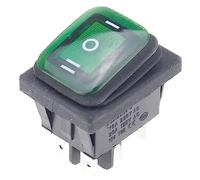 1pcs On Off On 12V/220V Heavy Duty 6 Pin Impermeabile Auto Boat Marine Toggle Rocker Switch (Color : 3, Size : 220V)(3,12V)