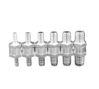 1pcs One Way 6/8/10/12/14/16mm Valves Aluminium Alloy Fuel Non Return Check Valve One Way Fit Carburettor(8mm)