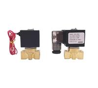 1PCS Ottone acqua elettrovalvola Porta 1/4 pollici 1/1.5/2/2.5/3mm normalmente chiuso strizzare piombo 220V pressione zero valvola di avviamento(2mm 15bar,DC12V_D1101X)