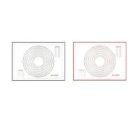 1PCS Oversize 60/70/80 centimetri di Cottura Del Silicone Zerbino Rotolamento Impastare Pad Strumenti Pasticceria Crepes Pizza Pasta Antiaderente tappetino in for La Cucina(1PCS 50x70cm,Color Red)