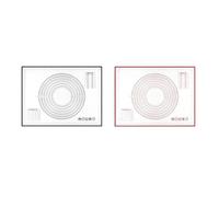 1PCS Oversize 60/70/80 centimetri di Cottura Del Silicone Zerbino Rotolamento Impastare Pad Strumenti Pasticceria Crepes Pizza Pasta Antiaderente tappetino in for La Cucina(1PCS 60x80cm,Color Black)