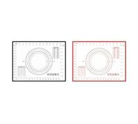 1PCS Oversize 60/70/80 centimetri di Cottura Del Silicone Zerbino Rotolamento Impastare Pad Strumenti Pasticceria Crepes Pizza Pasta Antiaderente tappetino in for La Cucina(1PCS 50x60cm,Color Red)