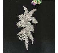 1pcs Perline Paillettes Ricamo Patch Cucito Fai Matrimonio Abito Cucire Applique