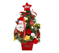 1Pcs Piccolo Albero di Natale Illuminato Per Uso Interno ed Esterno Decorazione Da Tavolo Con Luci A LED Luminoso Desktop Ornamento