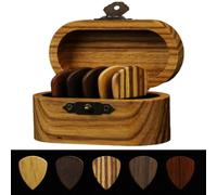 1Pcs Plettri per chitarra acustica in legno basso ukulele plettro a forma di cuore plettri a forma di cuore può ciondolo regalo perforabile plettri chitarra essere naturale plettri elettronici led