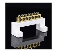 1PCS Ponte design Zero Linea 5 7 10 posizioni Blocco di connettori di rame di messa a terra morsettiera for distribuzione Cabinet Kit barra di messa a terra terminale(10 Positions)