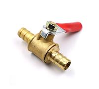 1PCS Portagomma Inline Ottone Acqua Aria Gas Valvola a Sfera di Intercettazione Raccordi Connettore Pneumatico Controller,Tube 6mm