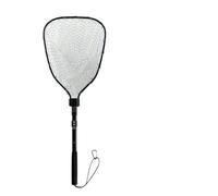 1pcs Portatile 74,5 cm Lunghezza Pieghevole Pesca Brail Net Leggero Telaio In Lega di Alluminio Pesca Atterraggio Scoop Acqua Dolce (Bianco)