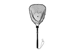 1pcs Portatile 74,5 cm Lunghezza Pieghevole Pesca Brail Net Leggero Telaio In Lega di Alluminio Pesca Atterraggio Scoop Acqua Dolce (nero)