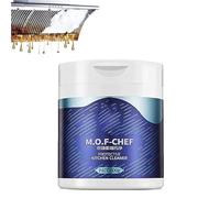 1pcs,Pulitore di Macchia di Olio Pesante in Polvere 500G Mof Chef Cleaner Detergente in Polvere per Tutti Gli Usi Rimozione di Macchie Polvere di Sporco Pesante di Gamma