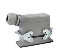 1PCS Rettangolo Heavy Duty Connettore HDC-HE-04/6...24/32/48 Core Spilli Industria Presa Connettore Impermeabile 500V 16A(18 core top line)