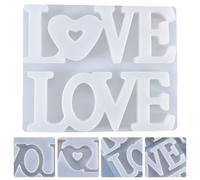 1Pcs Reusable Silicone DIY Mold Love Crystal Epoxy English Love Letters