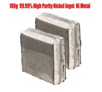 1pcs Ricambio 100g 99.9% High-Purity Nickel Lingotto Foglio Puro Metallo DIY
