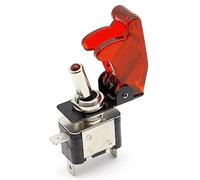 1pcs Rosso 12V 20A Auto Da Corsa Camion Barca Coperchio LED Pulsante Rocker Toggle Switch Control + Copertura Antipolvere