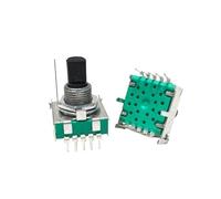 1PCS RS17 Type Band Switch 1 Pole 3 Gears Rotary Conversion Gear Switch Half Shaft 15MM 10Pin AUOQKQUT