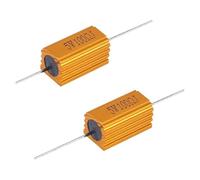1pcs RX24 5W Aluminum Power Metal Shell Case Wirewound Resistor 10/22/33/47/50/60/80/100/200/220/330/470/500 ohm 0.1R - 300K CZAOINCU(RX24 5W300K 1pcs)