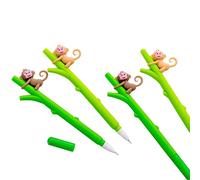 1pcs Scimmia Gel Penne Novità Cancelleria Carino Cartoon Penna Gel Penna Carino e Matite Studente Firma Penna Kawaii Forniture Scuola Deft Elaborato