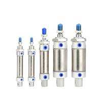 1PCS Serie MA 16/20/25/32/40 Mini Cilindro Pneumatico In Acciaio Inox Aria A Doppio Effetto(Stroke350-S,Bore25mm)