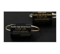 1pcs Silver/Gold tube amplifier frequency division coupling gold and silver foil audio capacitor CZAOINCU(1UF 420V 15X35)
