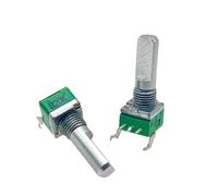 1pcs Single loop carbon film potentiometer RK09 B20K 3Pin With Center positioning The shaft length is 20mm