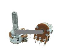 1Pcs Single-loop potentiometer RK16 A100K 100K Ohm The shaft length is 25mm volume regulator potentiometer