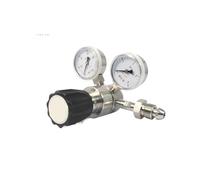 1PCS Singolo Stadio SS316L 4000PSI Ingresso 500PSI Uscita Gas Propano Regolatore con Due Manometri(Ss316L,CO2)
