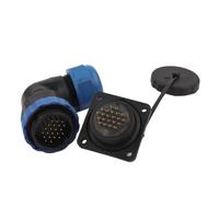 1PCS SP28 IP68 Testa/Quadrato/Dado Tipo di Saldatura Impermeabile Connettore del Cavo A Gomito e Dritto Maschio Femmina Set di prese for 12-15mm(Elbow Square,1 PCS_10P)