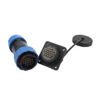 1PCS SP28 IP68 Testa/Quadrato/Dado Tipo di Saldatura Impermeabile Connettore del Cavo A Gomito e Dritto Maschio Femmina Set di prese for 12-15mm(Straight Square,1 PCS_3P)