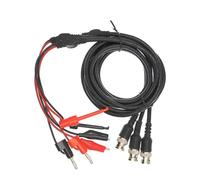 1PCS Spina maschio BNC a doppio gancio Clip a coccodrillo Spina a banana Cavo di prova for oscilloscopio/multimetro(Crocodile clip)