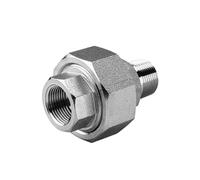 1pcs SS304 316L Inner and Outer Wire Hard Seal Union High Pressure Pipe Threaded Fittings BSPT Forged 3000LB Stainless Steel(BSPT 304 3000LB,UNIT IS INCH_1/8") Plumbing Fittings