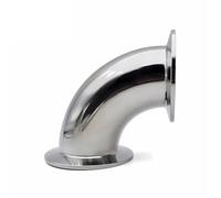 1pcs SS304 Stainless Steel Vacuum Quick Fit KF16-KF50 Triple Clamp Tee/Elbow/Four-Way(Pipe bend,KF16)