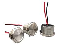 1pcs Stainless Steel Waterproof Piezo Touch Switches 16mm 19mm 22mm 25mm Normal Open Capacitive Momentary Push Button(22mm)