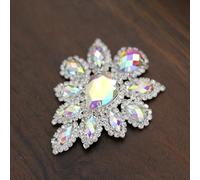 1pcs Strass Fiore Hand-Sewn da Bouquet Fai Te Collo Cappello Decorazione Cucire