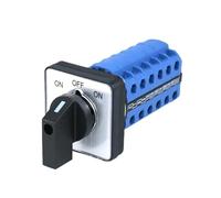 1PCS SZW26/LW26-20 ON OFF ON 3 Posizione 24 Terminali 6 Fasi 20A 660V 64X64 48X48mm Montaggio A Pannello Commutazione Rotary Cam Switch(D606.6 ON OFF ON 64)