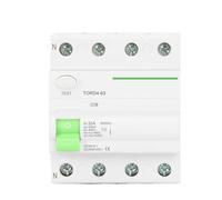 1PCS Tipo AC Interruttore differenziale elettromagnetico Corrente residua 4 poli 16A 25A 40A 63A RCD 30mA 100mA 300mA(20A,4 Pole 100mA)